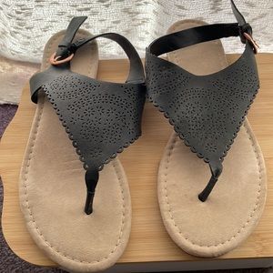 Black sandals